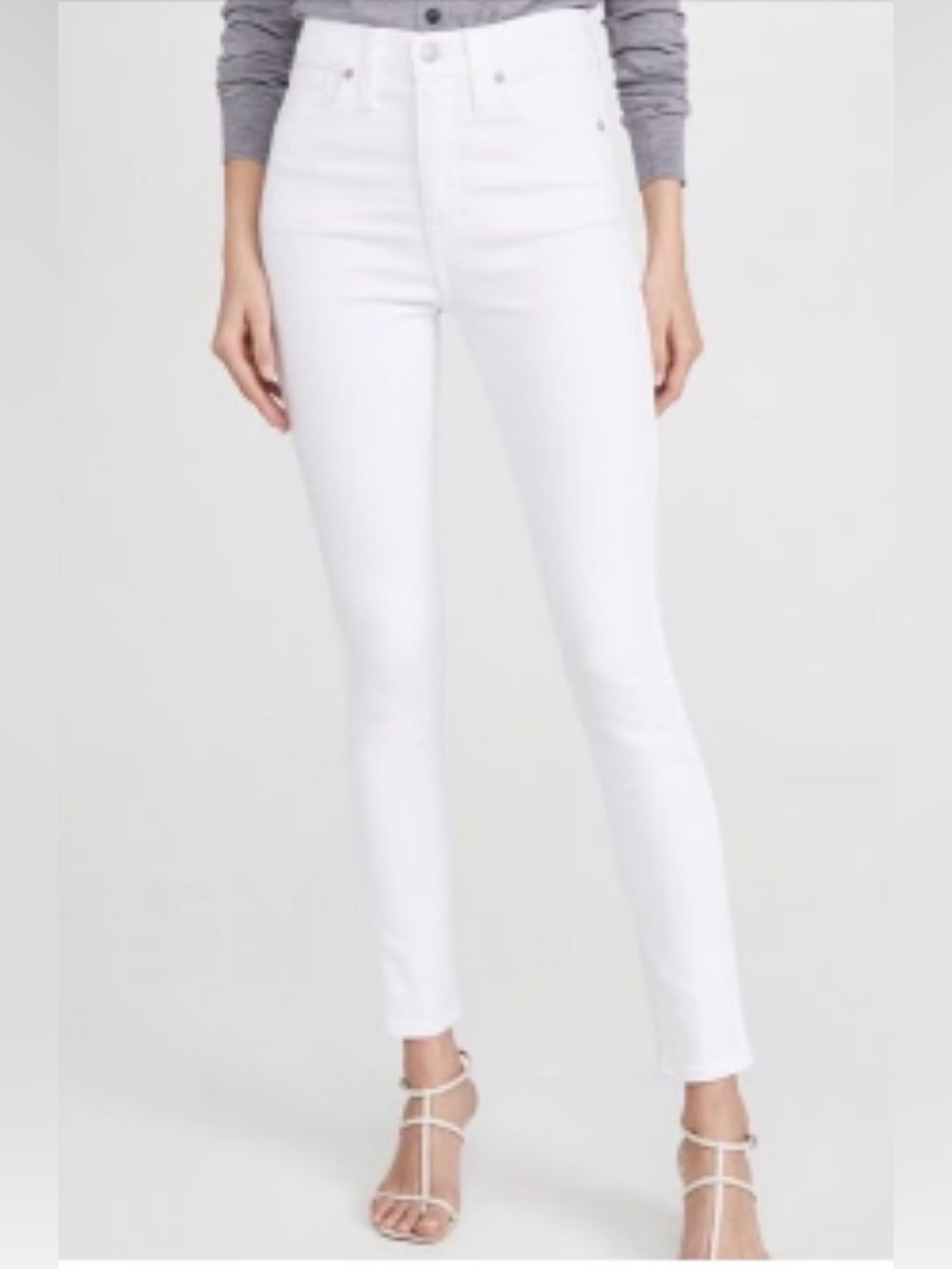 Madewell White Skinny Jeans - 10” High Rise White NWT